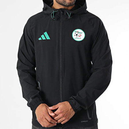 Adidas Sportswear - Veste Zippée Capuche Fédération Algérienne de Football JW7365 Noir