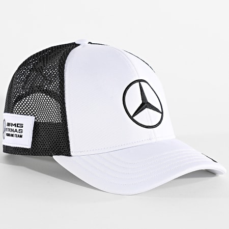 Adidas Sportswear - Casquette Trucker AMG Mercedes KA8015 Blanc Noir