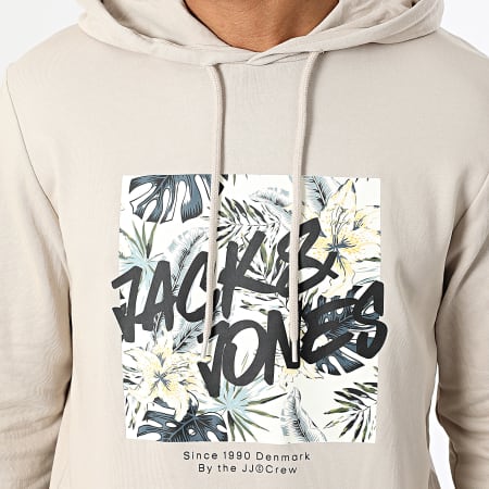 Jack And Jones - Lot De 2 Sweats Capuche Hawaii Beige Noir