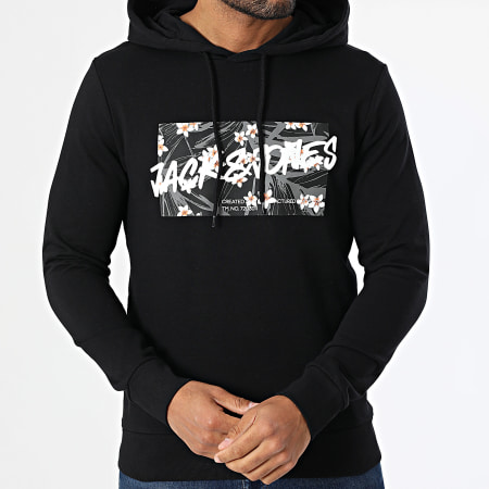 Jack And Jones - Lot De 2 Sweats Capuche Hawaii Beige Noir