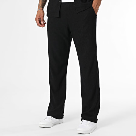 KZR - Ensemble Chemise Manches Courtes Et Pantalon 179 Noir
