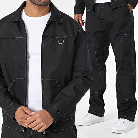 KZR - Ensemble Veste Zippée Et Pantalon 175 Noir