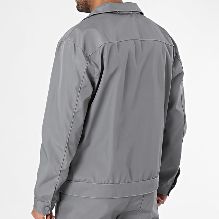 KZR - Ensemble Veste Zippée Et Pantalon 175 Gris Anthracite