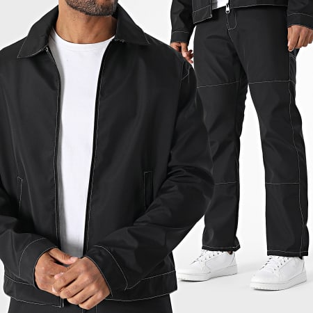 KZR - Ensemble Veste Zippée Et Pantalon 174 Noir