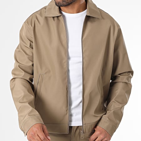 KZR - Ensemble Veste Zippée Et Pantalon 174 Beige Foncé