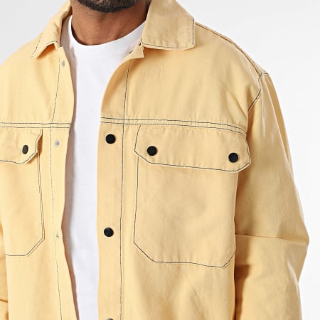 KZR - Ensemble Surchemise Jean Et Pantalon Cargo Jean 188 Jaune