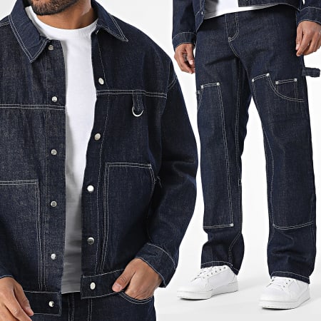 KZR - Ensemble Veste Jean Et Jean 185 Bleu Brut