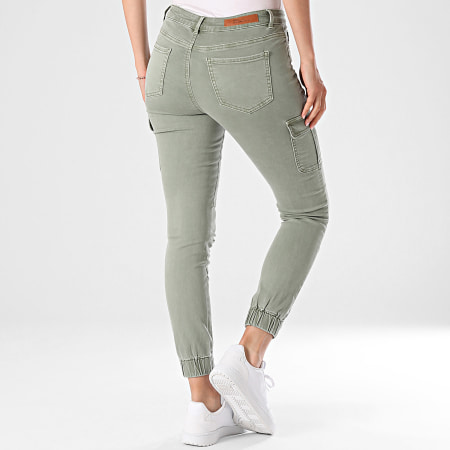 Only - Pantalon Cargo Skinny Femme Missouri Vert