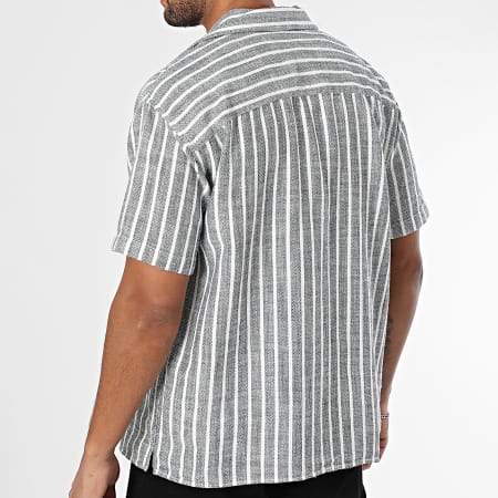 Produkt - Chemise Manches Courtes A Rayures Mads Noir Blanc