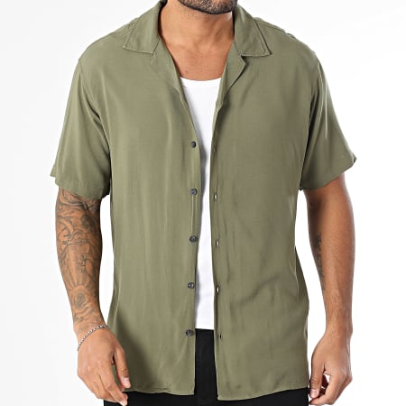 Produkt - Chemise Manches Courtes Damian Vert Kaki