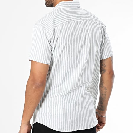 Produkt - Chemise Manches Courtes A Rayures Alfred Blanc Vert Clair