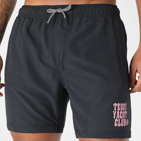 Teddy Yacht Club - Short De Bain Street Roll Noir Rose Clair