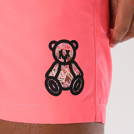 Teddy Yacht Club - Short De Bain Small Travis Rose Fluo Rose