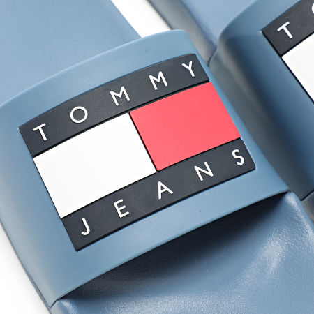 Tommy Jeans - Claquettes Pool Slide Essentiel 0191 Bleu Clair