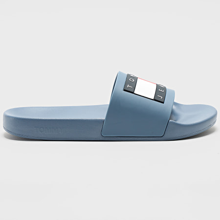Tommy Jeans - Claquettes Pool Slide Essentiel 0191 Bleu Clair
