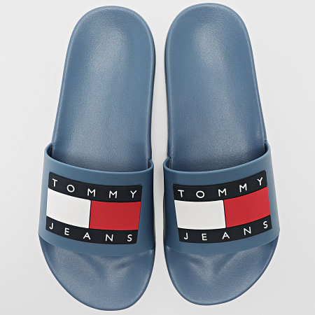 Tommy Jeans - Claquettes Pool Slide Essentiel 0191 Bleu Clair