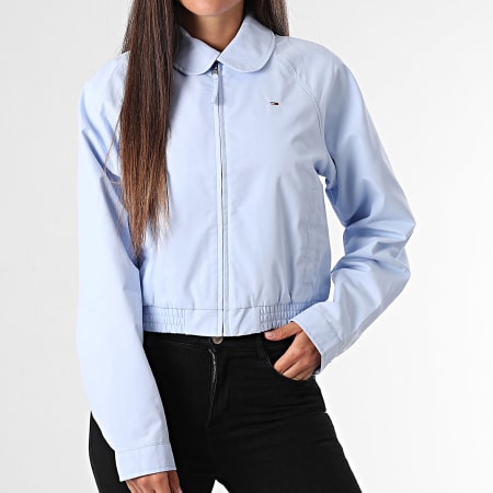Tommy Jeans - Veste Zippée Crop Femme 0403 Bleu Clair