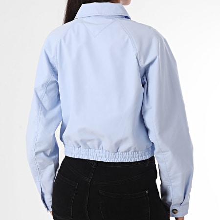 Tommy Jeans - Veste Zippée Crop Femme 0403 Bleu Clair