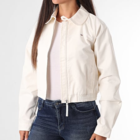 Tommy Jeans - Chaqueta Corta Mujer 0403 Beige