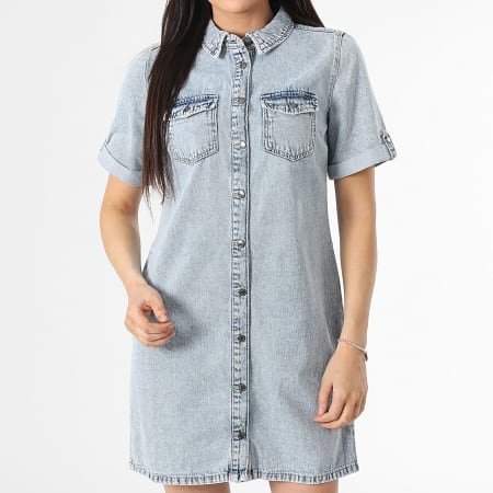 Vero Moda - Robe Jean Femme Jennie Bleu Denim