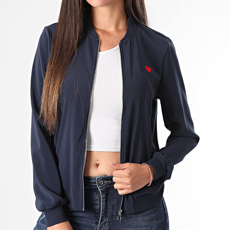Vero Moda - Veste Bomber Femme Coco Bleu Marine