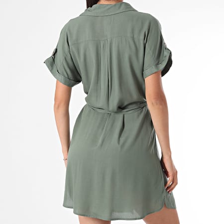 Vero Moda Robe Chemise Femme Bumpy Vert