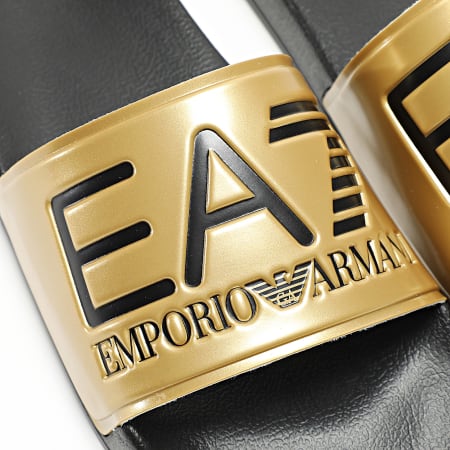 EA7 Emporio Armani - Claquettes Scarpe 7X000108-AF15118 Black Gold