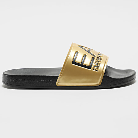 EA7 Emporio Armani - Claquettes Scarpe 7X000108-AF15118 Black Gold