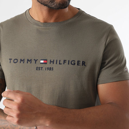 Tommy Hilfiger - Tee Shirt Logo 1797 Vert Kaki