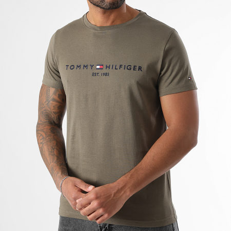 Tommy Hilfiger - Tee Shirt Logo 1797 Vert Kaki