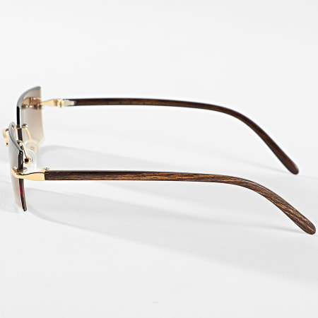 Frilivin - Lunettes De Soleil 643 Marron Doré Dégradé