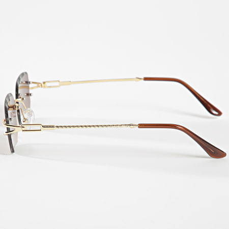 Frilivin - Lunettes De Soleil 572 Doré Marron Dégradé