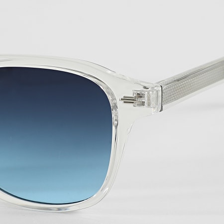 Frilivin - Sonnenbrille 004 Transparent Silber Schwarz Hellblau Farbverlauf