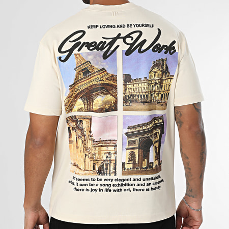 Classic Series - Tee Shirt Oversize Large 088 Beige