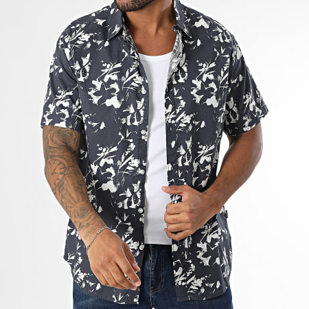 Tiffosi - Chemise Manches Courtes Marseille 10060182 Bleu Marine