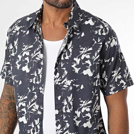Tiffosi - Chemise Manches Courtes Marseille 10060182 Bleu Marine