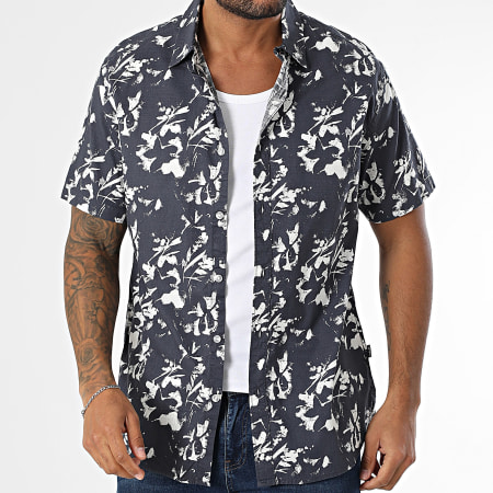 Tiffosi - Chemise Manches Courtes Marseille 10060182 Bleu Marine
