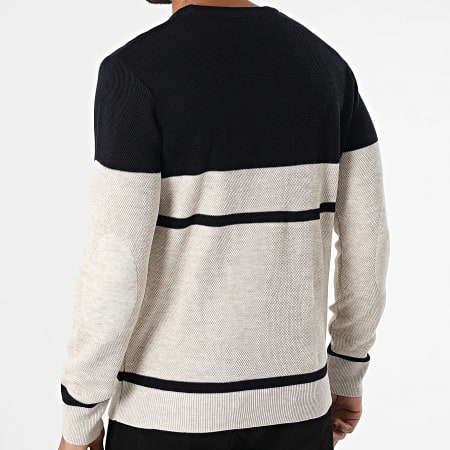 Armita - Pull 185 Bleu Marine Beige