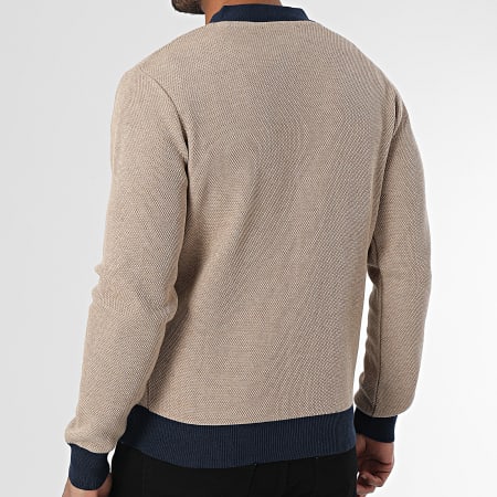Armita - Gilet 106 Beige Bleu Marine