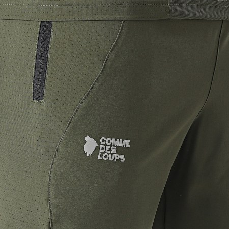 Comme Des Loups - Short Jogging Fighter Verde Caqui