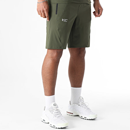 Comme Des Loups - Short Jogging Fighter Verde Caqui