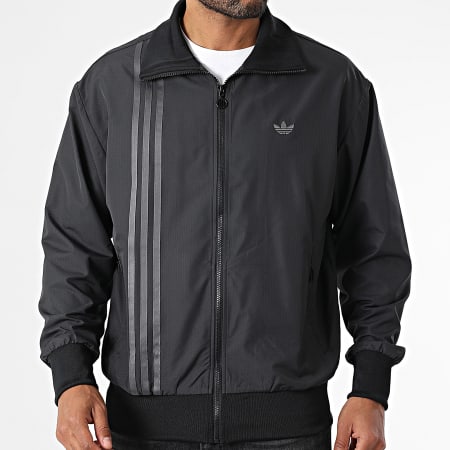 Adidas Originals - Veste Zippée A Bandes JD0050 Noir