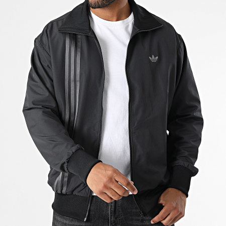Adidas Originals - Veste Zippée A Bandes JD0050 Noir