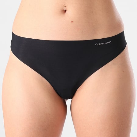 Calvin Klein - Lot De 3 Culottes Invisibles Femme QD3558E Noir Rose Gris