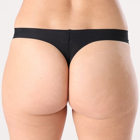 Calvin Klein - Lot De 3 Culottes Invisibles Femme QD3558E Noir Rose Gris