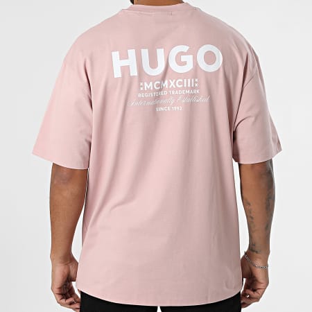 Hugo Blue - Tee Shirt Oversize Nalono 50509776 Rose
