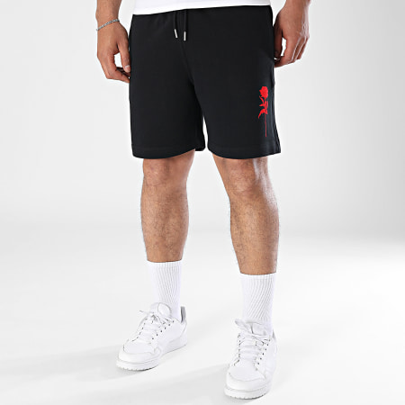 Luxury Lovers - Short Jogging Rose Velvet Noir Rouge