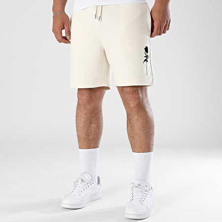 Luxury Lovers - Short Jogging Rose Velvet Beige Noir