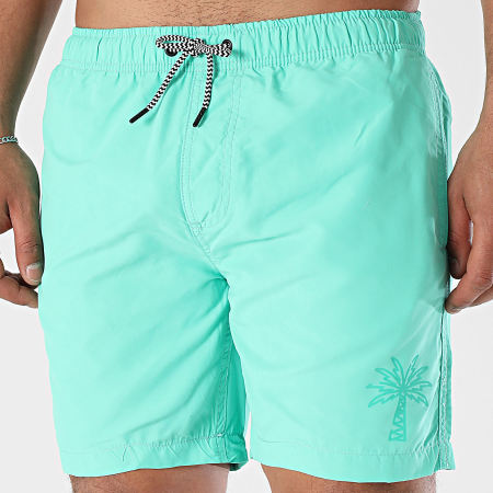 Luxury Lovers - Short De Bain Palm LA Shine Vert Pastel