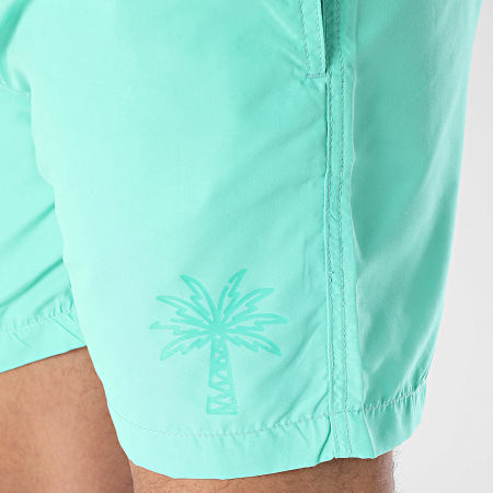 Luxury Lovers - Short De Bain Palm LA Shine Vert Pastel